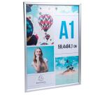 Cadre mural aluminium A1 - Argent