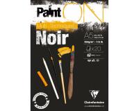Paint'ON Noir bloc collé 20F A5 250g
