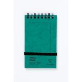 EUROPA Mini notaboekje spiraal 7,6x12,2cm 60 blad gelijnd. - Groen