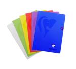 Cahier piqué Mimesys A4 80 pages petits carreaux + marge couverture polypropylène Couleur aléatoire - Assortis