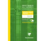 Copies doubles sous étui A4 100 pages non perforées petits carreaux