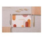 Terracotta, Bloc planner reliure intégrale en-tête 22x14 cm 53 feuillets imprimés