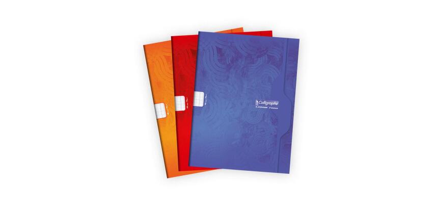 Cahier piqué 7000 24x32 cm 48 pages grands carreaux 70 g - Assortis