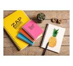 Zap Book carnet collé 160F A5 80g - Noir