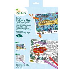 Graffy Colour & Play Cherche et trouve, Mer - Bleu