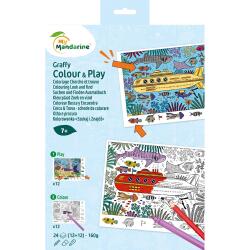 Graffy Colour & Play Cherche et trouve, Mer - Bleu