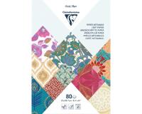 PAPIERS DU MONDE, Maxi bloc de 80 feuilles au format 21x29,7cm - Multicolore