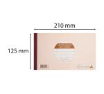 Self-copying manifold 125X210 Rent receipt 50 triplicate - Oat