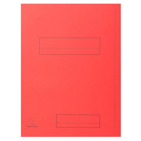 Paquete de 50 Subcarpetas con 2 solapas SUPER 210 g/m2 Exacompta - Rojo