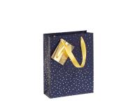 Premium Nuit bleutée, sac moyen 17x6x22c - Bleu