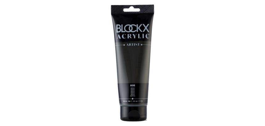 Peinture acrylique fine tube 250ml - Sépia