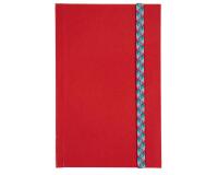 Schrift Iderama 170 x 110 mm 192 pagina's gelijnd - rood