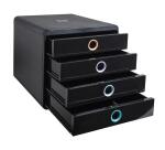 Module de classement Pop-Box 4 tiroirs Aquarel - Couleurs assorties