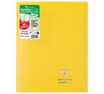 Cahier piqué Koverbook 24x32 cm 96 pages grands carreaux couverture polypropylène opaque 100% recyclé - Assortis