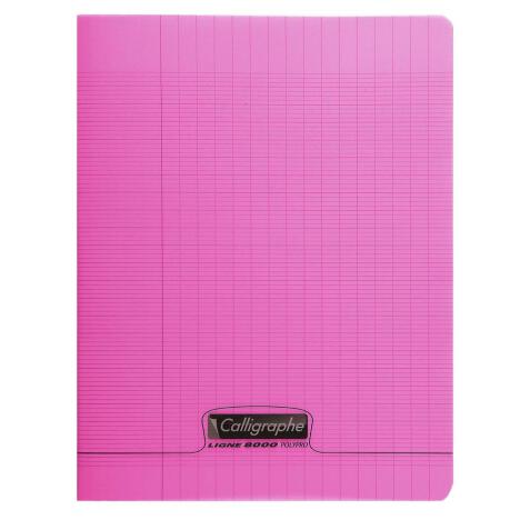 Cahier piqué 8000 POLYPRO 17x22 cm 60 pages grands carreaux 90 g
