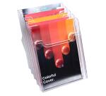 Distributeur de prospectus 5 compartiments A4 - Cristal