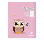 Cahier piqué 17x22 cm 32 pages grands carreaux 3 mm agrandis 12/12 mm - Assortis