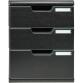 MODULO A4 - 3 drawers ECOBlack black - Black