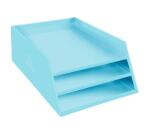 Corbeille à courrier Combo 3 niveaux carton Aquarel