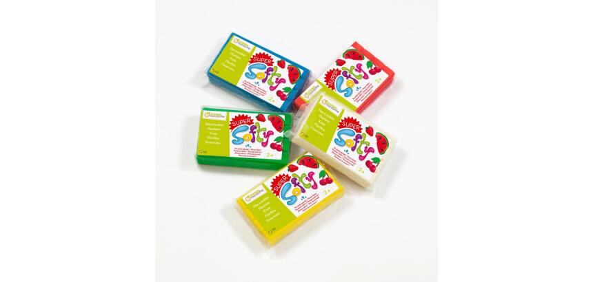 Super Softy lot 5pains 350g coul.de base - Multicolore