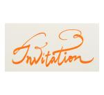 Ensemble 1 carte/1 enveloppe C6 Typo-lettering, sous sachet