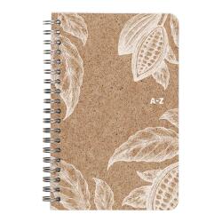 Cocoa motif, Carnet répertoire reliure intégrale 11 x 17 cm 100 pages, ligné, ass. - Cacao