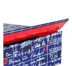 Le Mur des Je t'aime, Boîte à rabat aimanté 22x22,5x6,5 cm