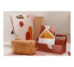 Trousse Clairefontaine Terracotta multi-usages en cuir 18 x11 x 7 cm