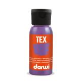 DARWI Flacon de 50 ml de Peinture Textile Nacrée - Violet nacré