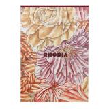 Rhodia collection ORANGE Botanique - bloc entoilé A5 ligné, 70 feuillets papier ivoire 90g - Bouquet fleuri