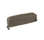CUIR TEINTE Trousse rectangulaire 21 x 4 x 6 cm - Gris