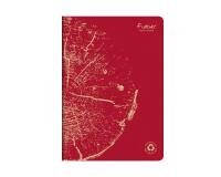 Cahier piqué FOREVER PREMIUM 100% recyclé A4 96 pages ligné papier recyclé blanc 90 g - Rouge brique