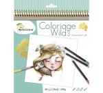 Carnet de coloriage Wild 3 - Vert