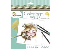 Carnet de coloriage Wild 3 - Vert