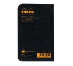 Carnet piqué Rhodia Classic 7,5x12 cm 48p dot non détachables 80g - Noir