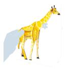 Crea 3D, Girafe - Bleu