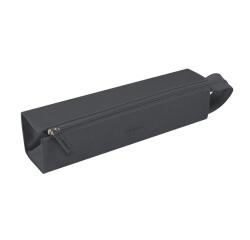 Rhodiarama trousse plumier simili cuir italien 23x5x5 cm - Titane