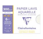 Lavis Aquarelle pochette 6F 24x32cm 300g