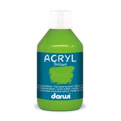 Darwi Flacon de 250 ml de Peinture Acrylique Universelle Brillante - Vert prairie