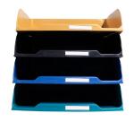 Set de 4 Corbeilles à courrier Combo Styli Neo Deco - Couleurs assorties