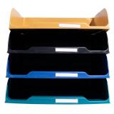 Set de 4 Corbeilles à courrier Combo Styli Neo Deco - Couleurs assorties