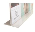 Porte-visuel droit horizontal A5 - Cristal