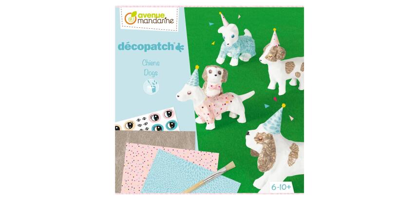 Coffret créatif, Décopatch, Chiens - Multicolore