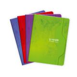 Cahier piqué 7000 17x22 cm 140 pages grands carreaux 70 g - Assortis