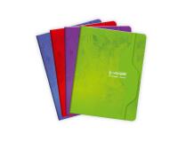 Cahier piqué 7000 17x22 cm 140 pages grands carreaux 70 g - Assortis