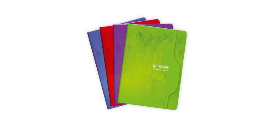 Cahier piqué 7000 17x22 cm 140 pages grands carreaux 70 g - Assortis