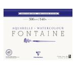 Fontaine bloc collé 4 côtés 25F 36x48cm 300g grain demi-satiné