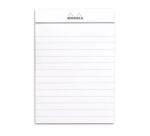 Bloc agrafé Rhodia N°12 8,5x12 cm 80 feuillets ligné 80g - Blanc