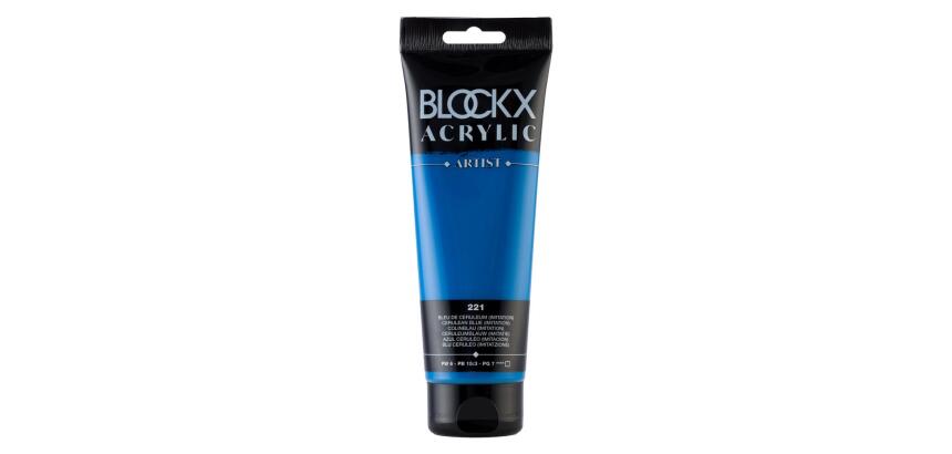 Peinture acrylique fine tube 250ml - Bleu de ceruleum (imitation)