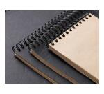 Kraft album spiralé 60F A5 90g - Noir